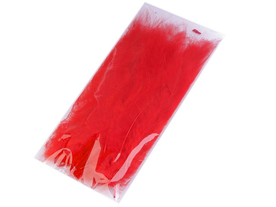 Pštrosí peří barvené - hnědá