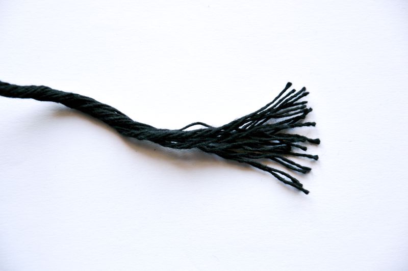 Macrame příze KaFanta 3mm/200m - černá