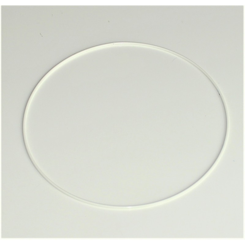 Kovový kruh na lapač snů Ø25 cm - bílý