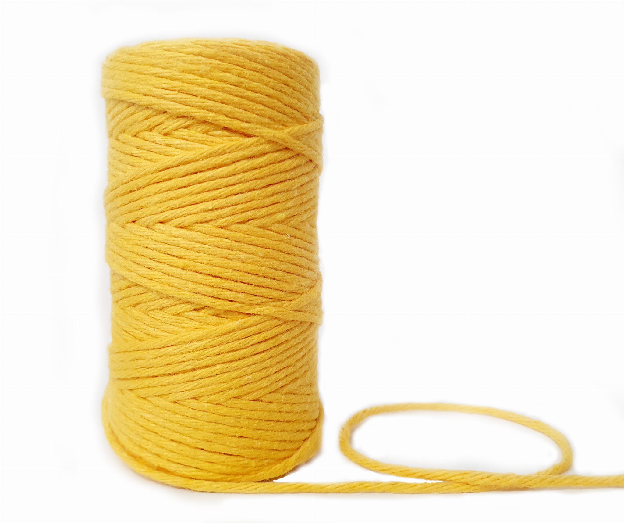 Macrame příze KaFanta 2mm/60m - hořčice