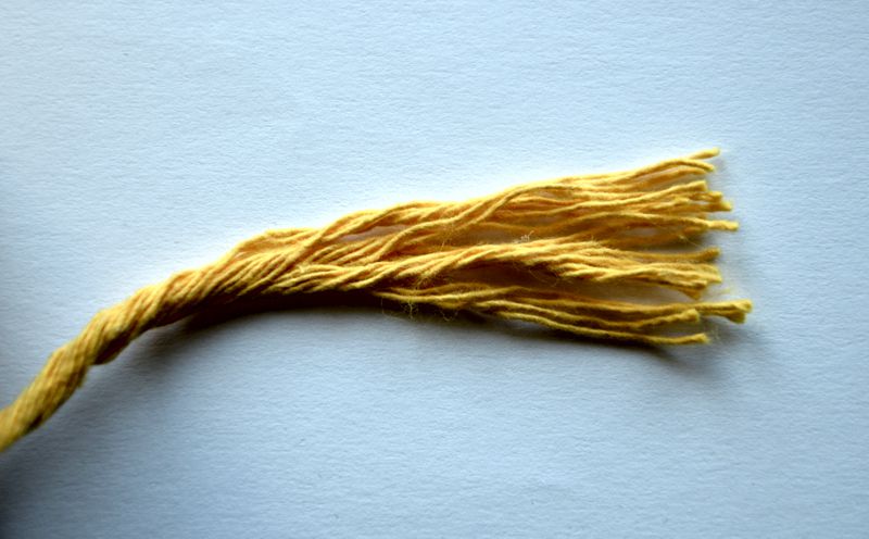 Macrame příze KaFanta 2mm/60m - hořčice