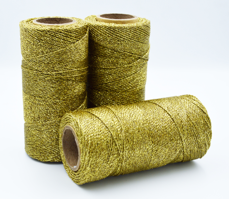 Voskovaná šňůra Linhasita 1 mm - barva OURO