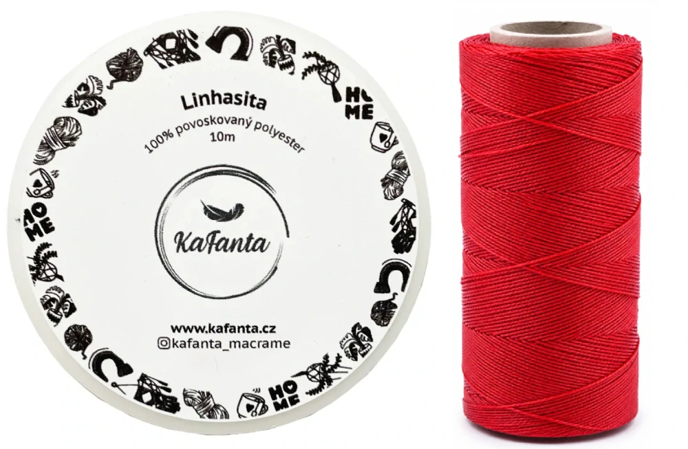 Voskovaná šňůra Linhasita 0,75 mm - barva 233 - 10m