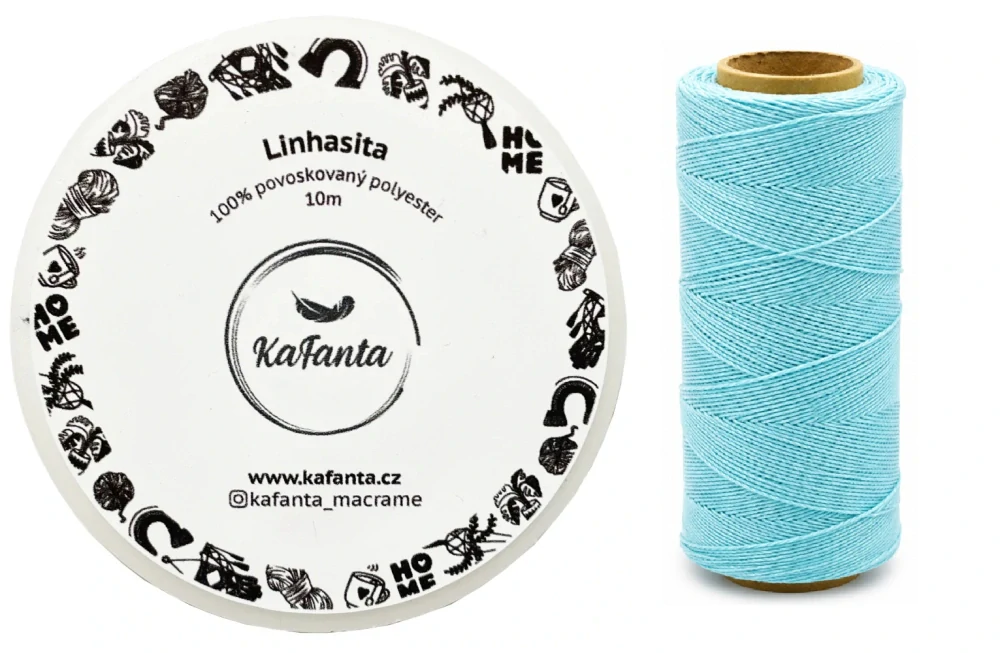 Voskovaná šňůra Linhasita 1 mm - barva 605 - 10m
