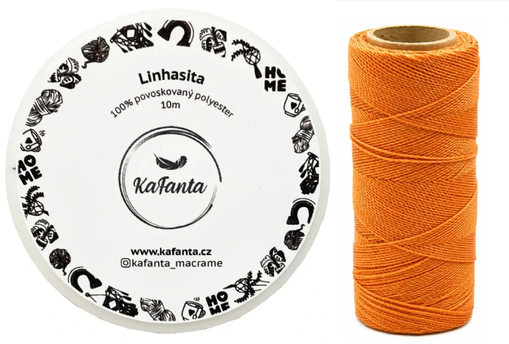 Voskovaná šňůra Linhasita 1 mm - barva 217 - 10m