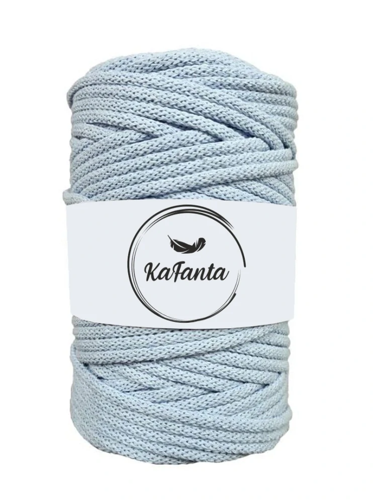 Bavlněná šňůra KaFanta 3 mm - světle modrá
