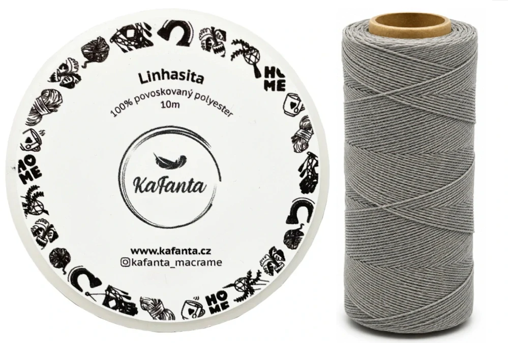 Voskovaná šňůra Linhasita 0,5 mm - barva 208 - 10m