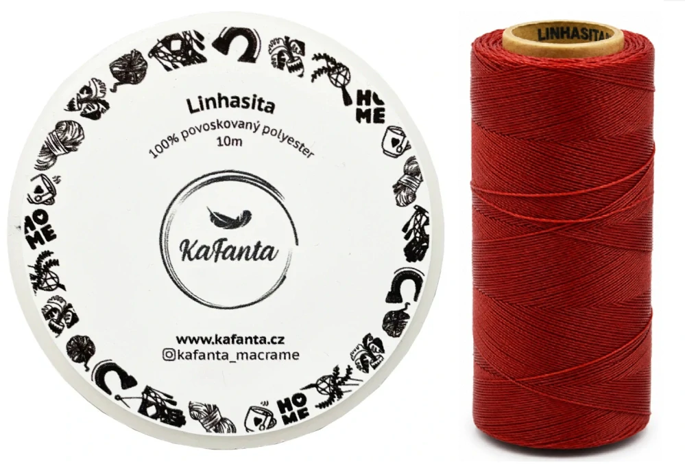 Voskovaná šňůra Linhasita 0,5 mm - barva 50 - 10m