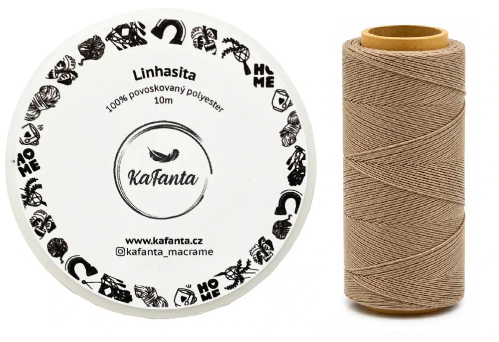 Voskovaná šňůra Linhasita 0,5 mm - barva 05 - 10m