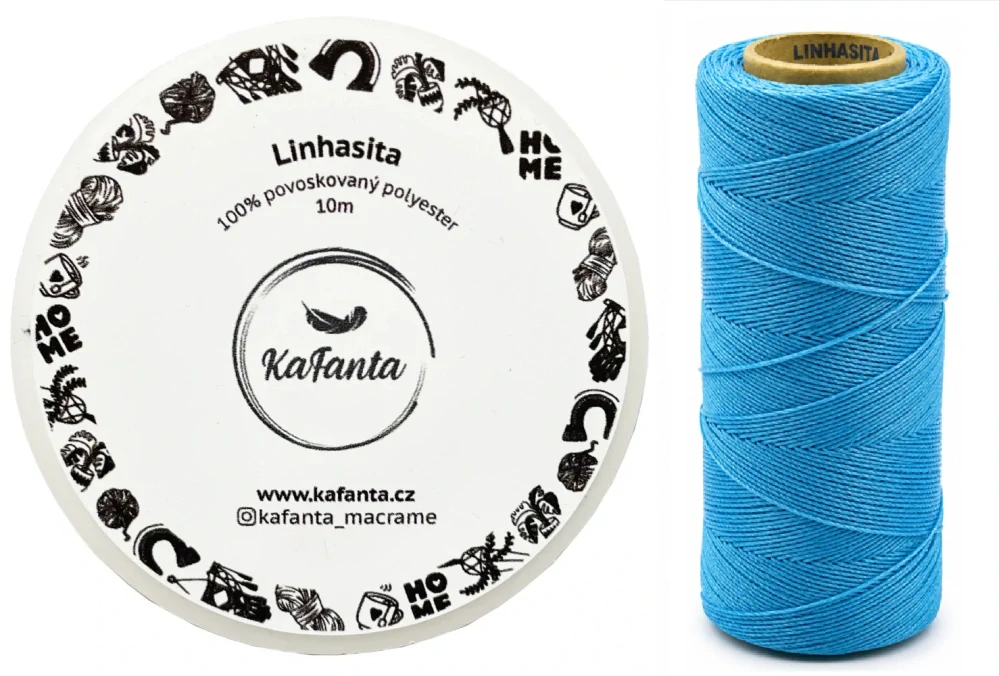 Voskovaná šňůra Linhasita 1 mm - barva 721 - 10m