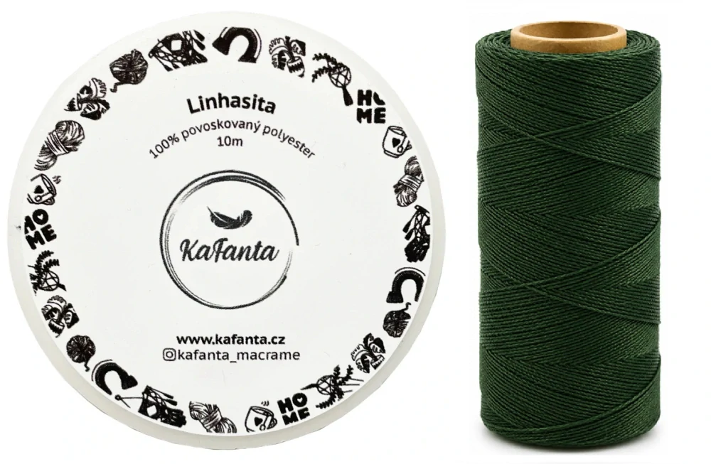 Voskovaná šňůra Linhasita 0,75 mm - barva 367 - 10m