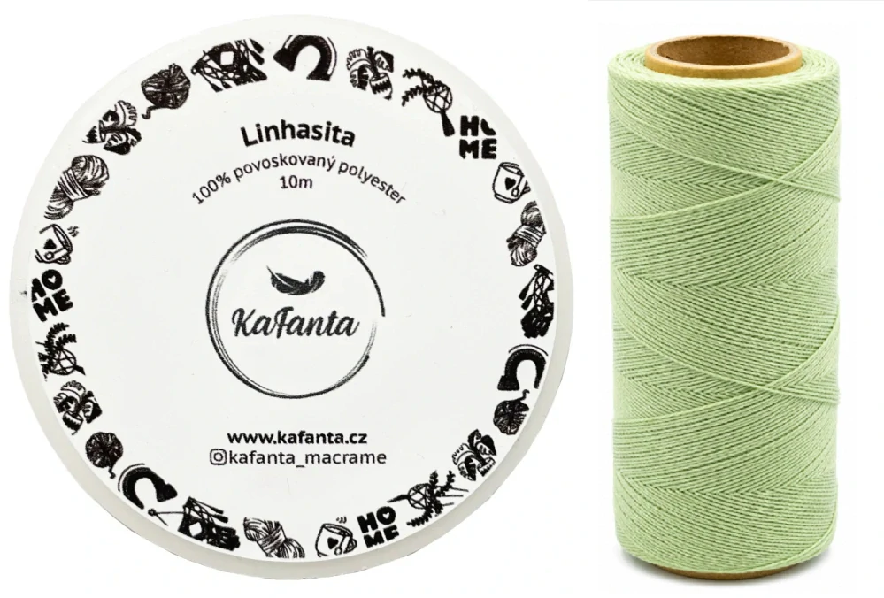 Voskovaná šňůra Linhasita 1 mm - barva 397 - 10m