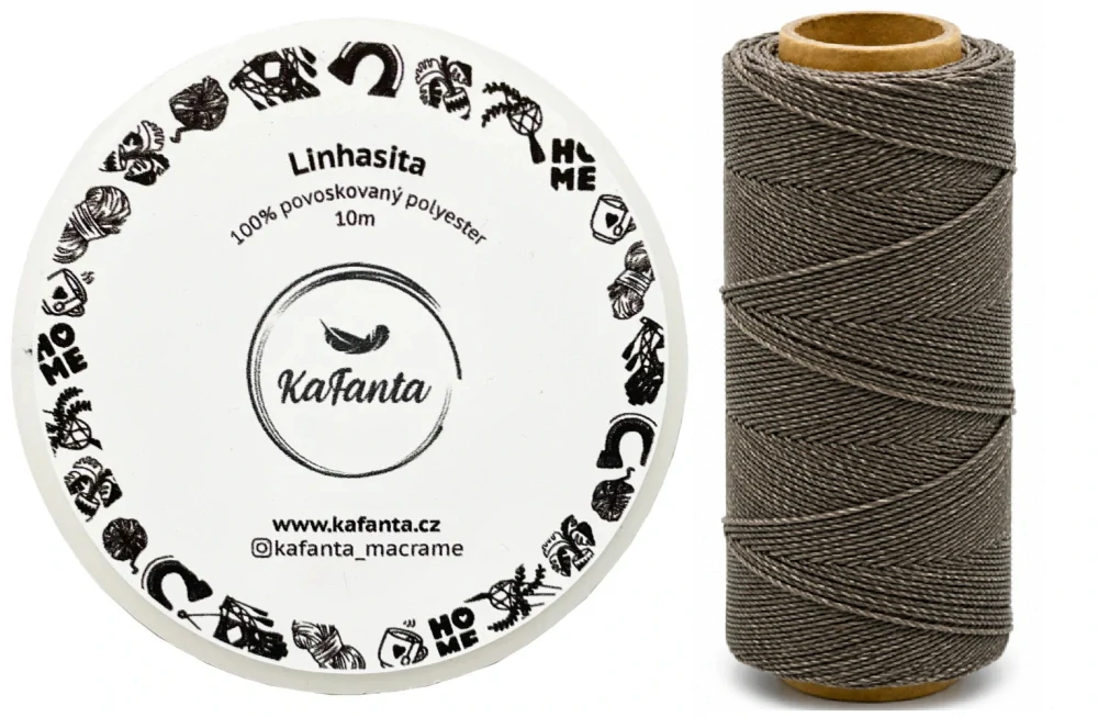 Voskovaná šňůra Linhasita 0,75 mm - barva 665 - 10m