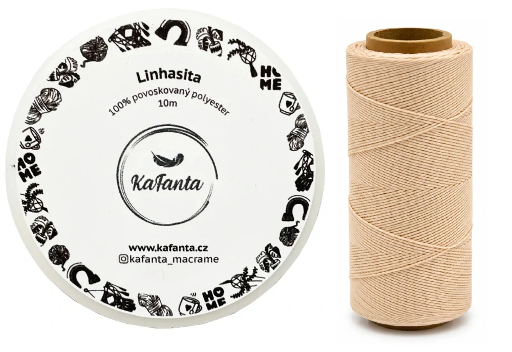 Voskovaná šňůra Linhasita 0,5 mm - barva 924 - 10m