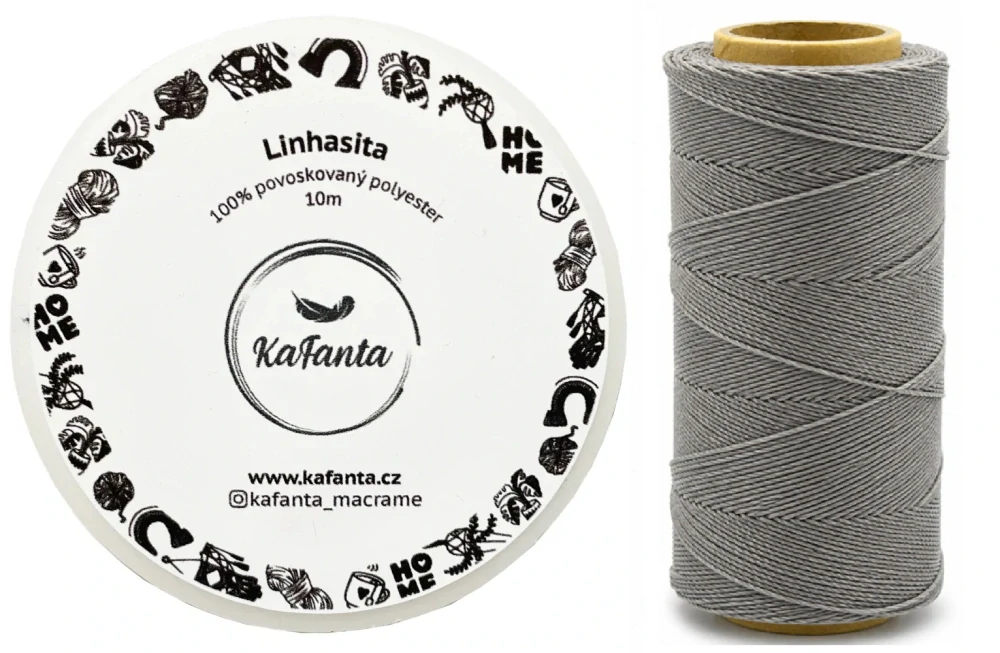 Voskovaná šňůra Linhasita 0,5 mm - barva 336 - 10m