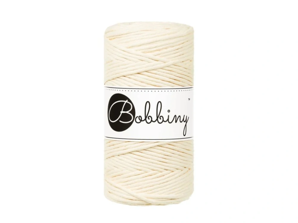 Bobbiny Macrame Regular 3mm - butter yellow
