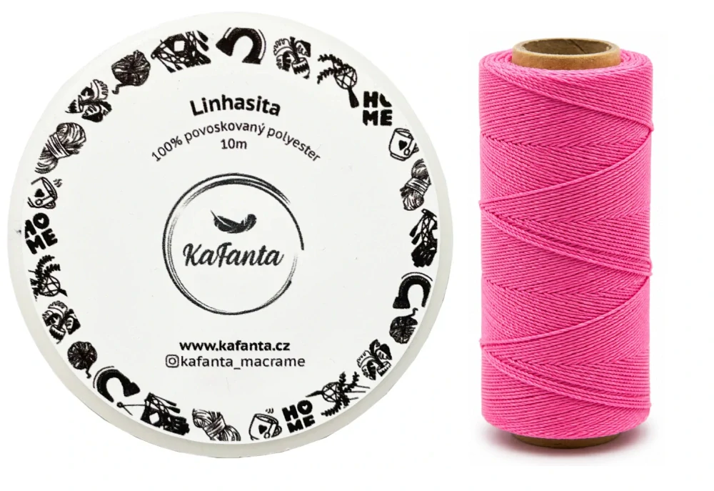 Voskovaná šňůra Linhasita 0,75 mm - barva 915 - 10m