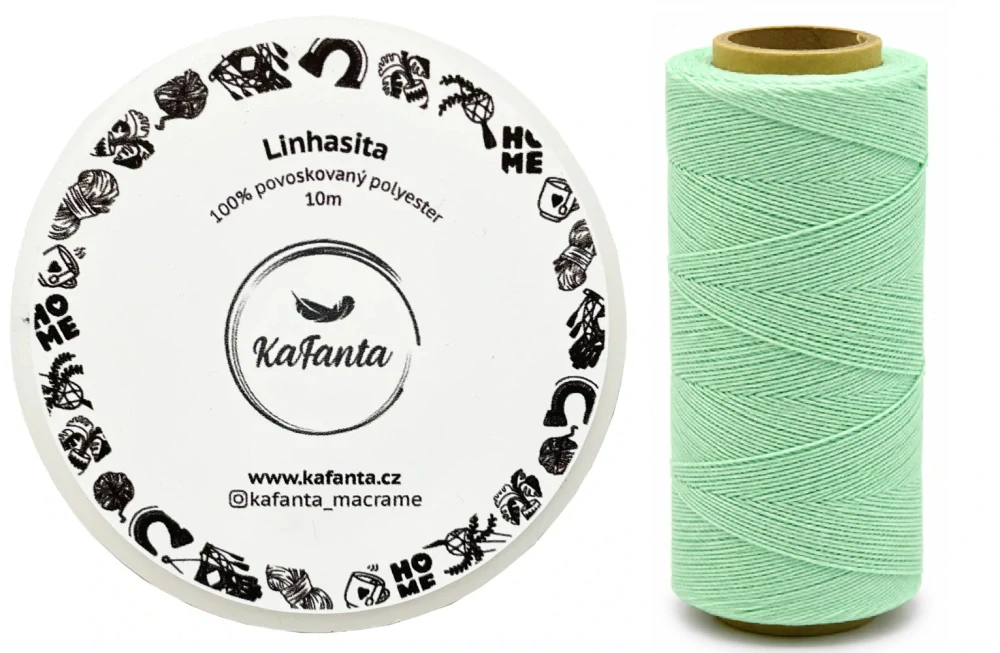 Voskovaná šňůra Linhasita 1 mm - barva 230 - 10m