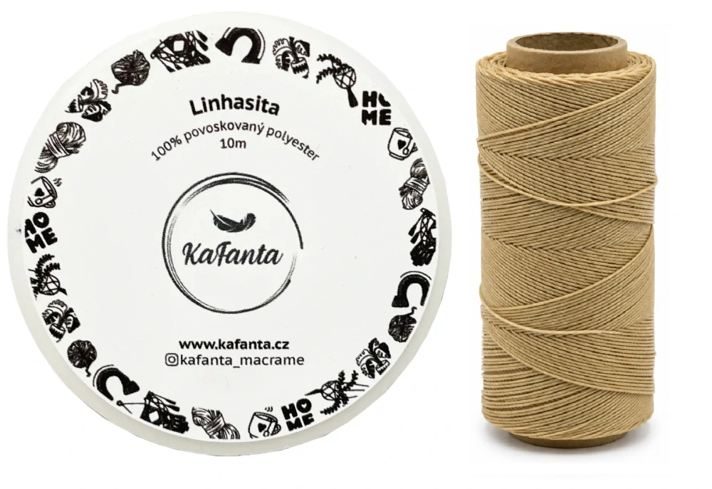 Voskovaná šňůra Linhasita 0,5 mm - barva 483 - 10m