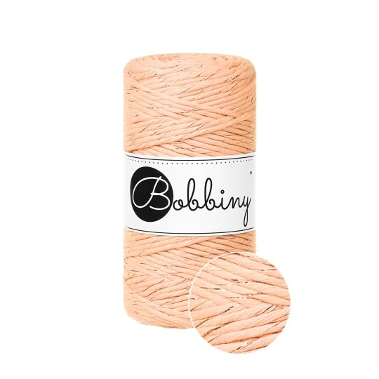 Bobbiny Macrame Regular 3mm - unicolor peach fuzz