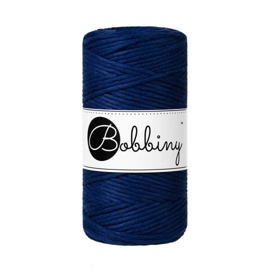 Bobbiny Macrame Regular 3mm - ink blue