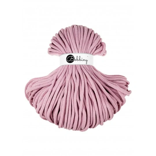 Bobbiny Jumbo 9 mm prémiová bavlněná šňůra - Dusty Rose
