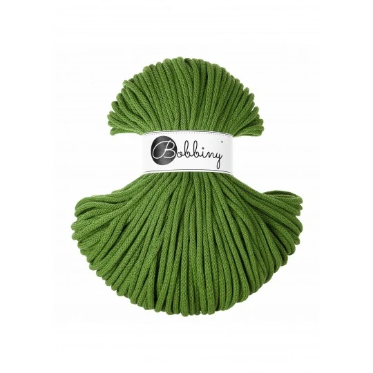 Bobbiny Premium 5 mm Moss Green – bavlněná šňůra 100 m | Macramé a háčkování