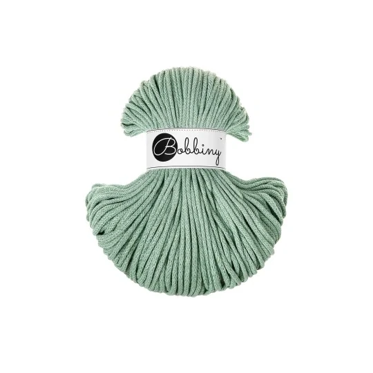Bobbiny Classic 4 mm Aloe – bavlněná šňůra 100 m na macramé a háčkování