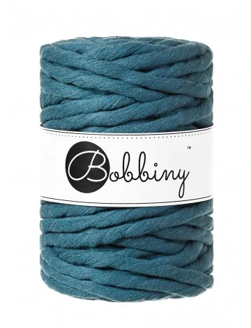 Bobbiny Macrame 9mm - peacock blue