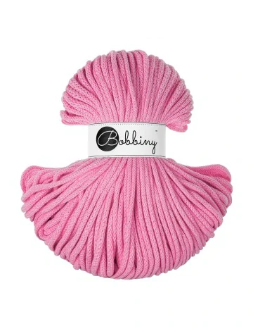 Bobbiny Jumbo 9 mm prémiová bavlněná šňůra - Bubblegum Pink
