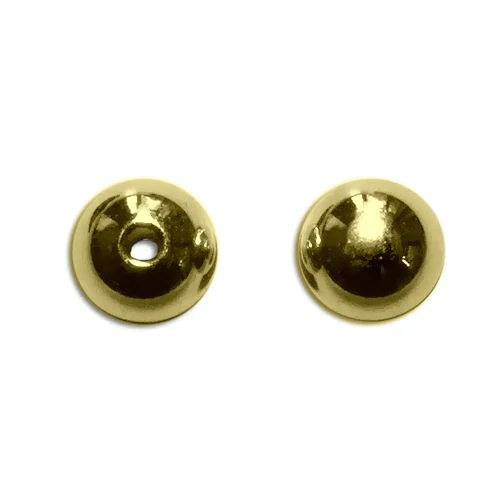 Stříbrný korálek Ag 925 – kulička 2,5 mm, pozlacená 14K