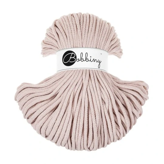 Bobbiny Premium 5 mm Nude – bavlněná šňůra 100 m | Macramé a háčkování