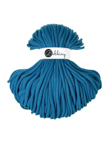Bobbiny Jumbo 9 mm prémiová bavlněná šňůra - Dopamine Blue