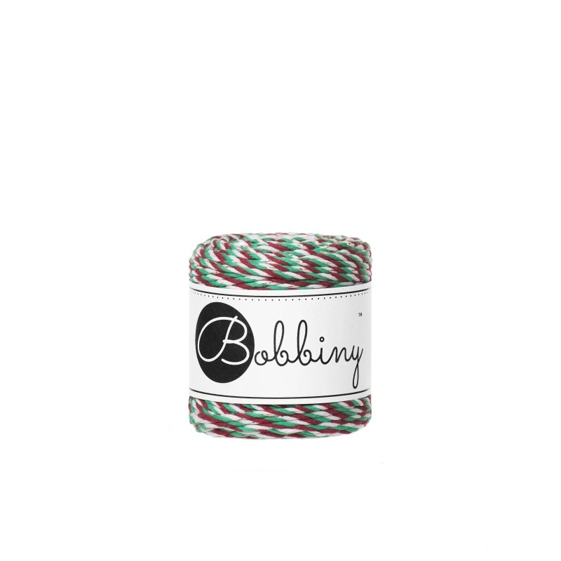 Bobbiny 3PLY Macramé 1,5 mm – Elf Stripes, 35 m