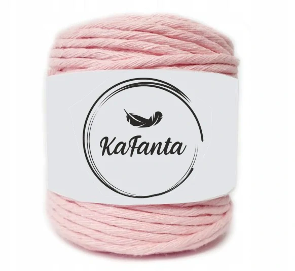 Macrame příze KaFanta 5mm/100m - růžová
