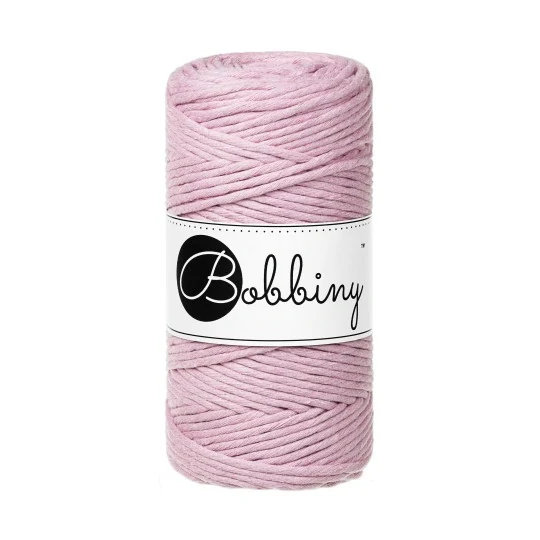 Bobbiny Macrame Regular 3mm - dusty rose