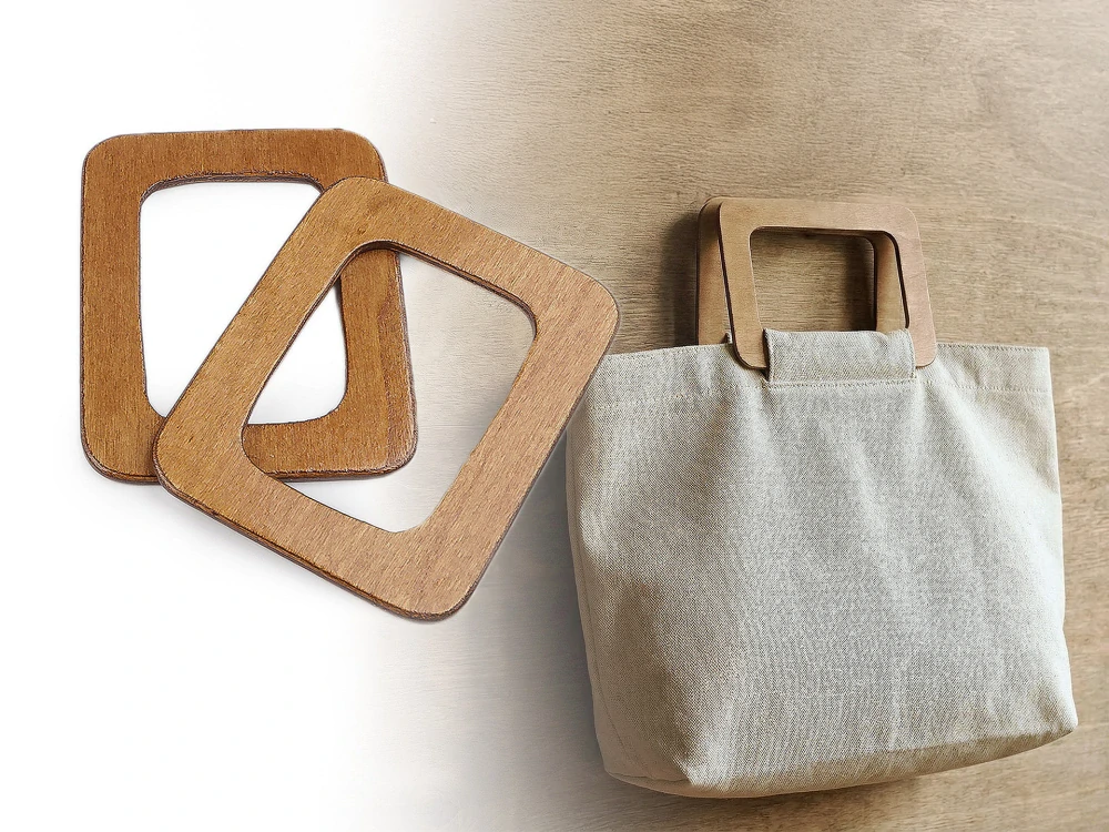 Dřevěná ucha na tašku 