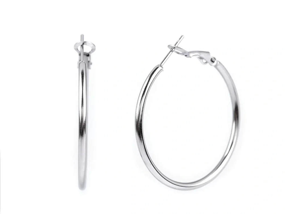 Náušnice kruhy z nerezové oceli 