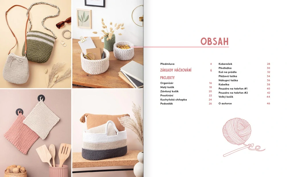 Háčkujeme ze šňůrové příze – moderní návody na stylové doplňky