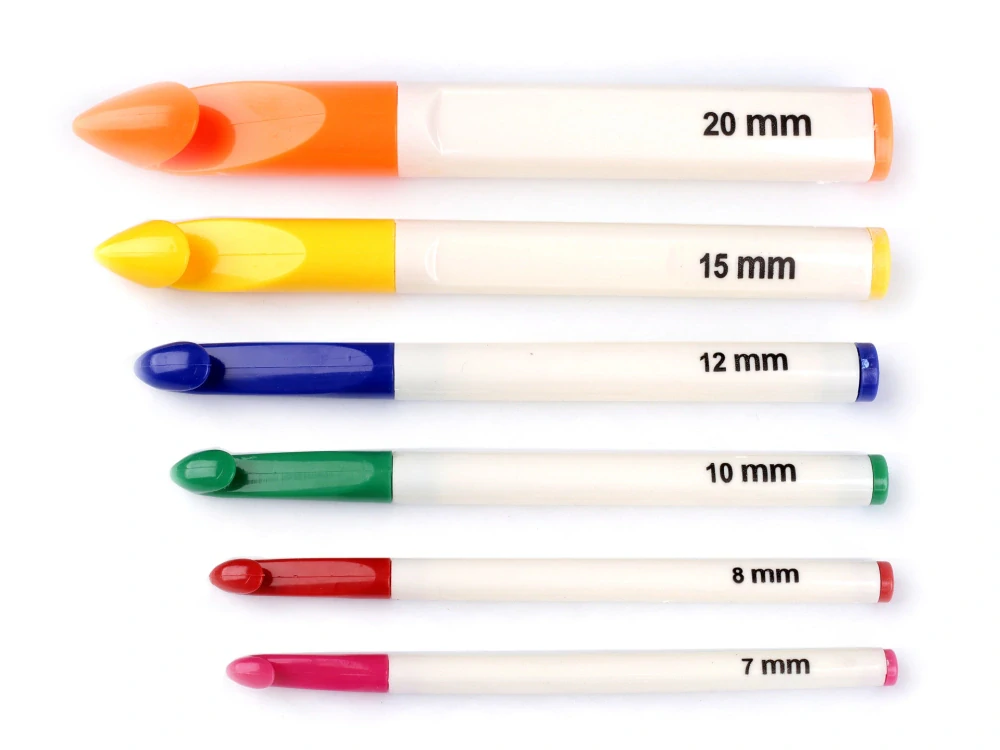 Sada háčků na háčkování 7–20 mm – 6 ks