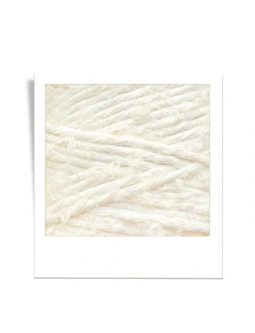 Bobbiny Bouclé 3 mm - macramé šňůra s alpakou, 100 m - Natural