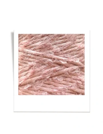 Bobbiny Bouclé 3 mm - macramé šňůra s alpakou, 100 m - Blush
