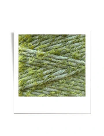 Bobbiny Bouclé 3 mm - macramé šňůra s alpakou, 100 m - Eucalyptus Green