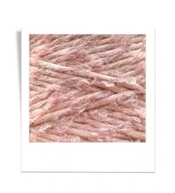 Bobbiny Bouclé 1,5 mm - macramé šňůra s alpakou, 100 m - Blush