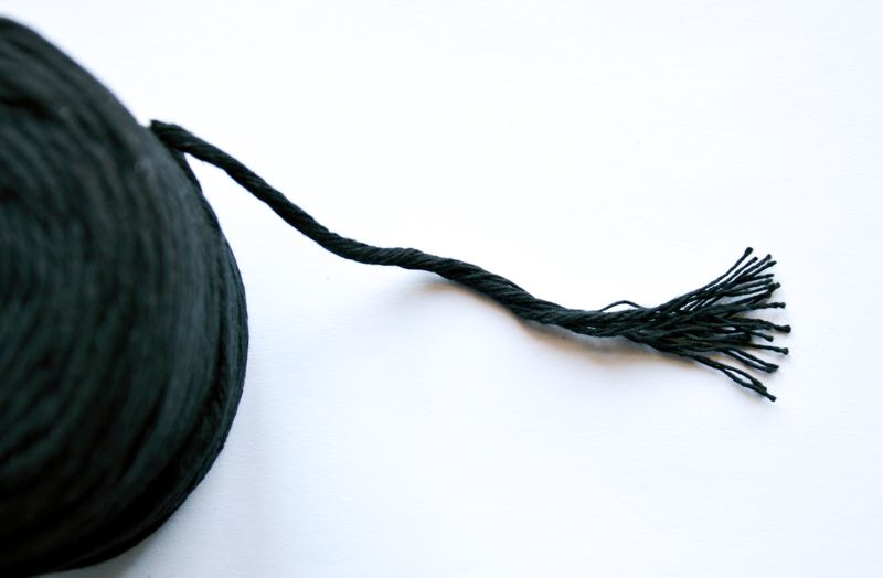 Macrame příze KaFanta 5mm/100m - černá