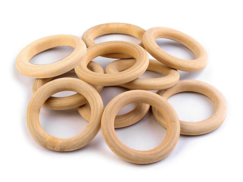 Dřevěný kroužek přírodní Ø53 mm 