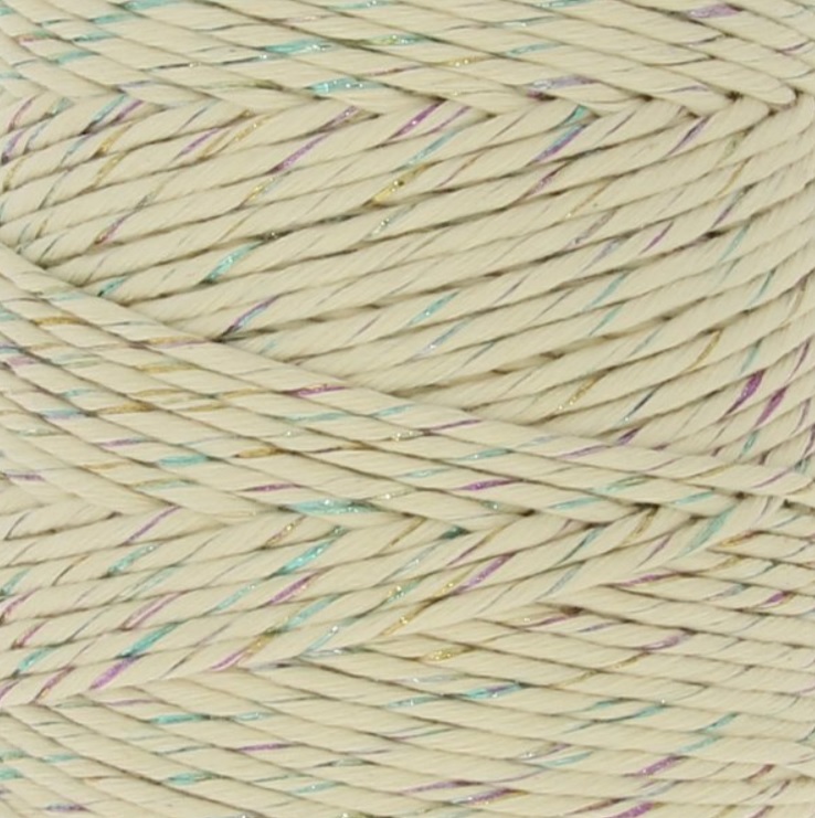 Macrame příze KaFanta PREMIUM 3mm/200m - natural rainbow