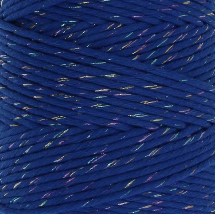 Macrame příze KaFanta PREMIUM 3mm/200m - blue rainbow