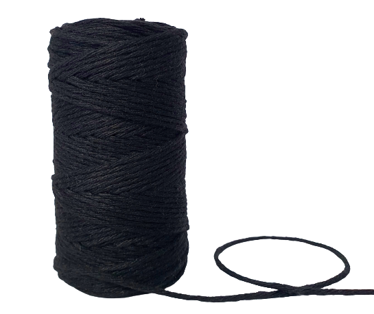 Macrame příze KaFanta 2mm/60m - černá