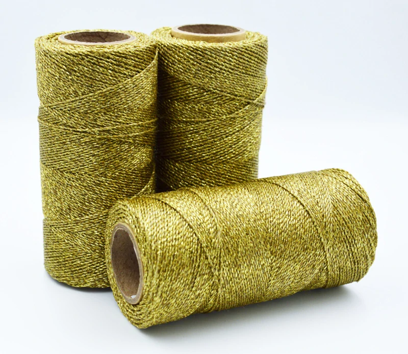 Voskovaná šňůra Linhasita 1 mm - barva OURO - 10m